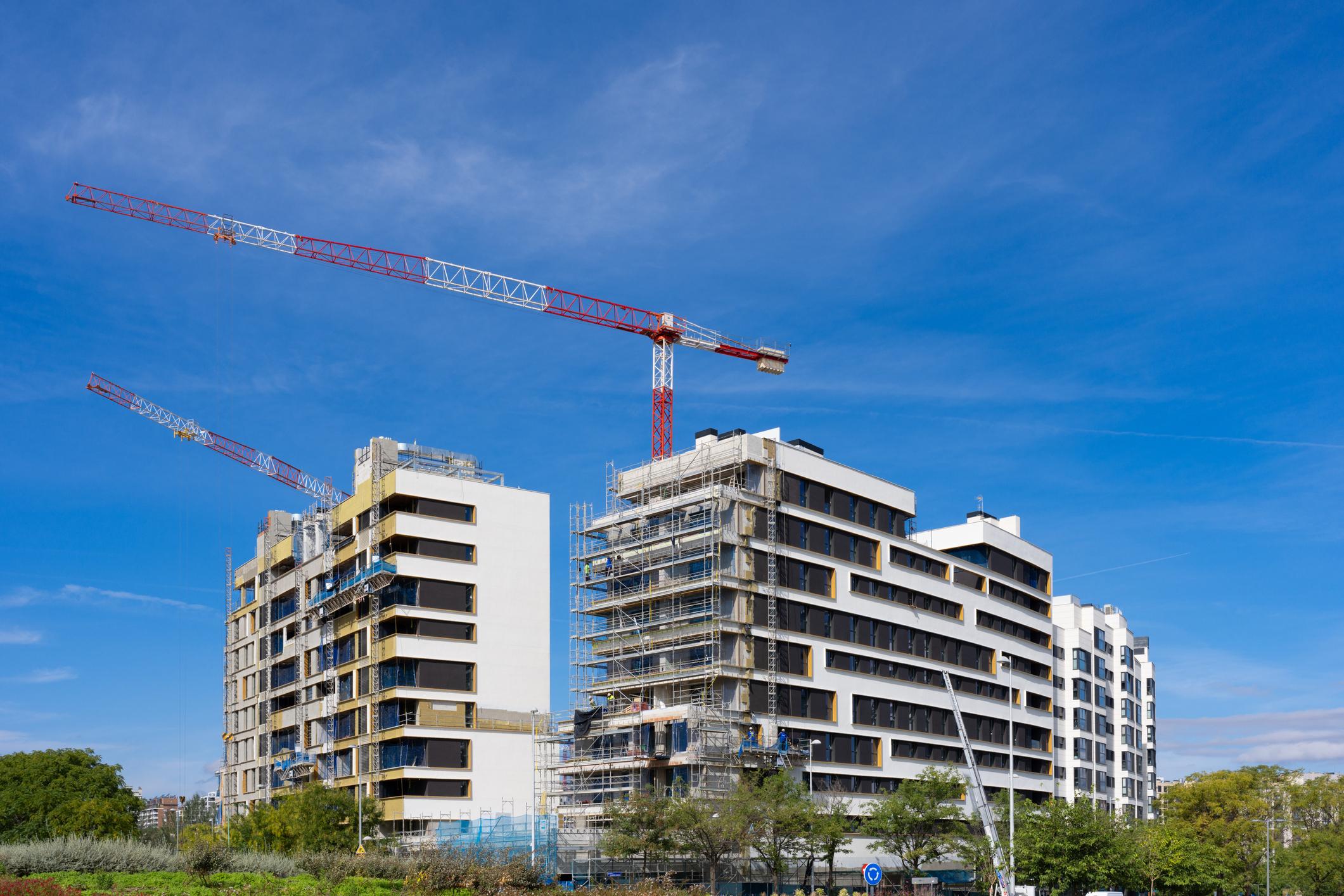 Italian residential development under construction